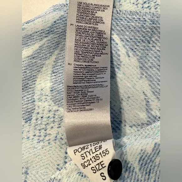 NYDJ Women's Blue Floral Printed Tunic‎ Top S - Picture 10 of 10